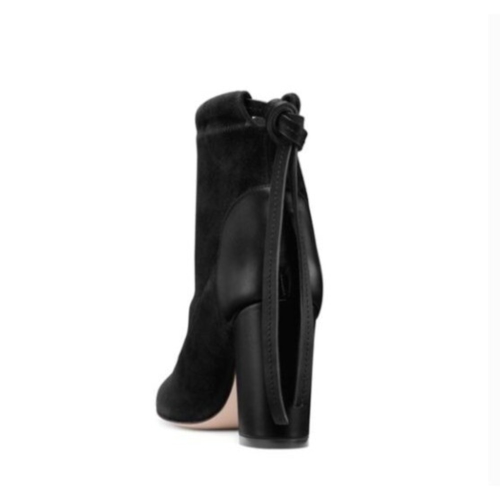 Stuart Weitzman Womens Suede Wolfe Boots Sz 7 85mm Classic Capsule Ankle Bootie - Picture 4 of 7